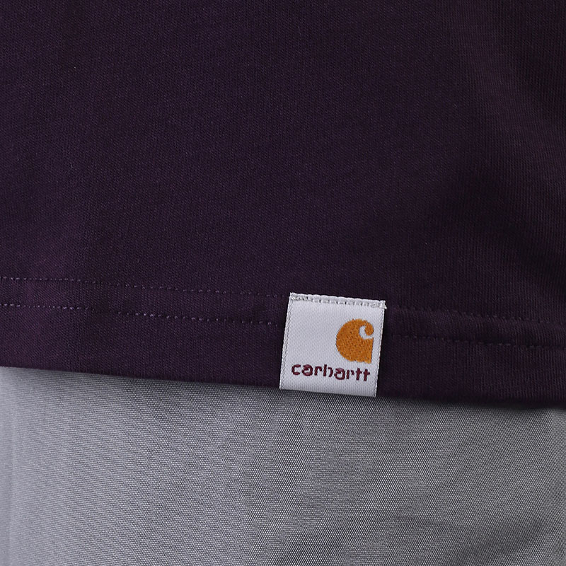 мужская фиолетовая футболка Carhartt WIP L/S Kaganatcult T-Shirt I029630-dark iris - цена, описание, фото 6